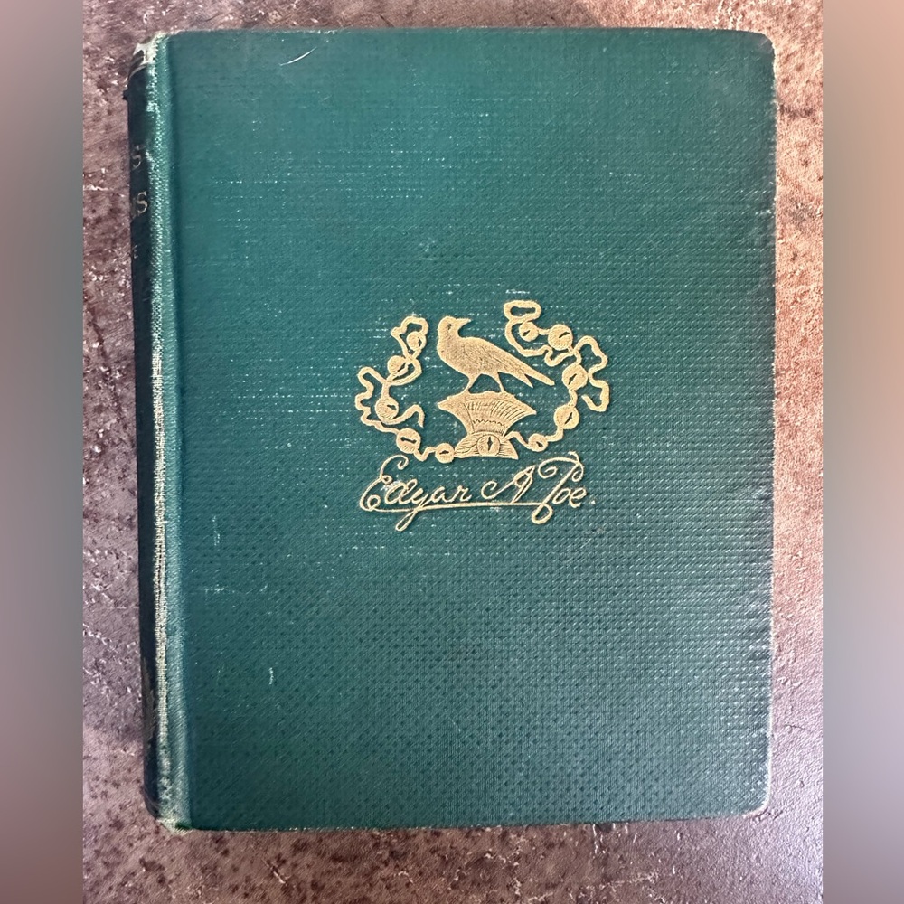 1876 mini The Poetical Works of Edgar Allan Poe antique book of Poe’s Poems